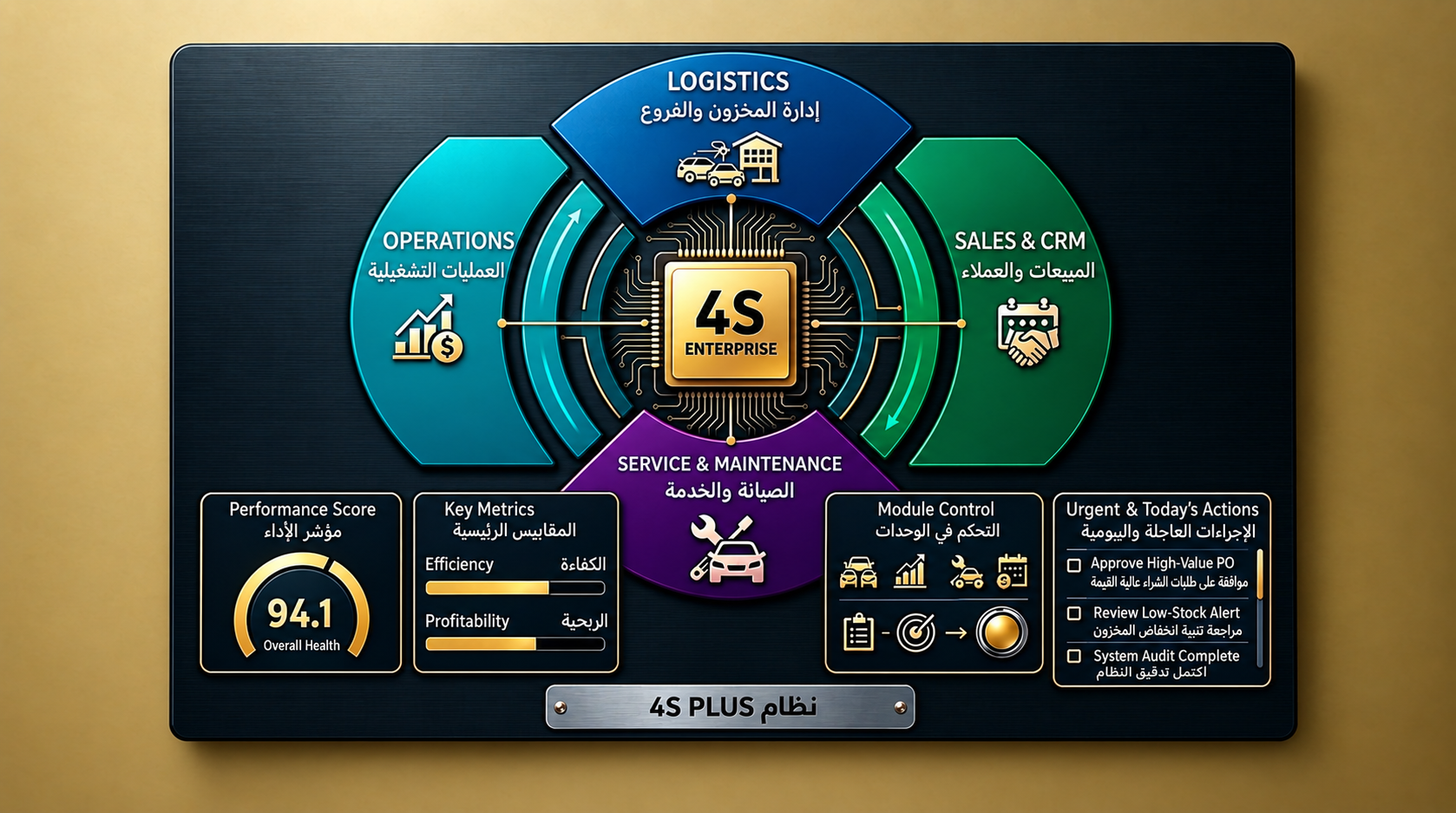 خريطة وحدات نظام 4S PLUS
